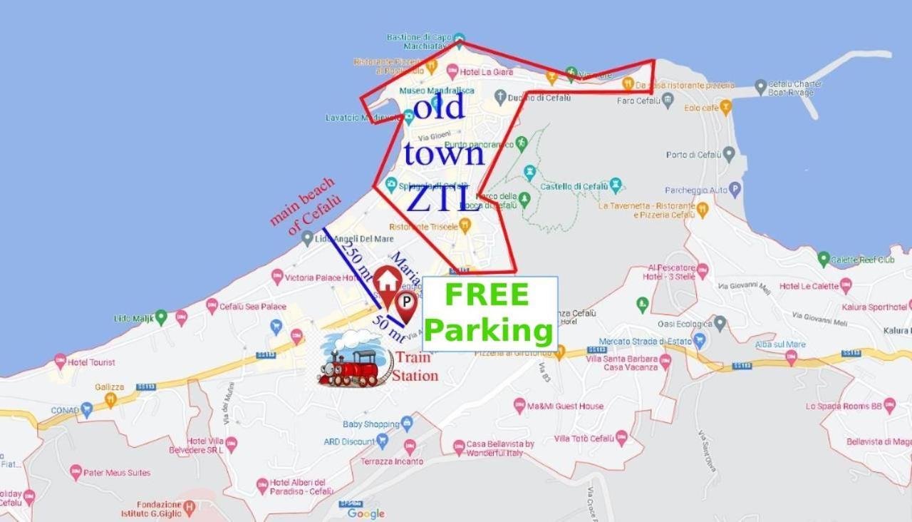 Maria'S - Free Parking Area, No Ztl Apartment Cefalu Exterior photo